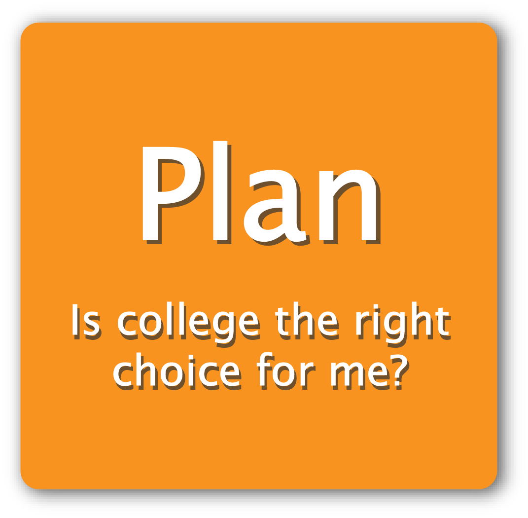 Plan: Is college the right choice for me?