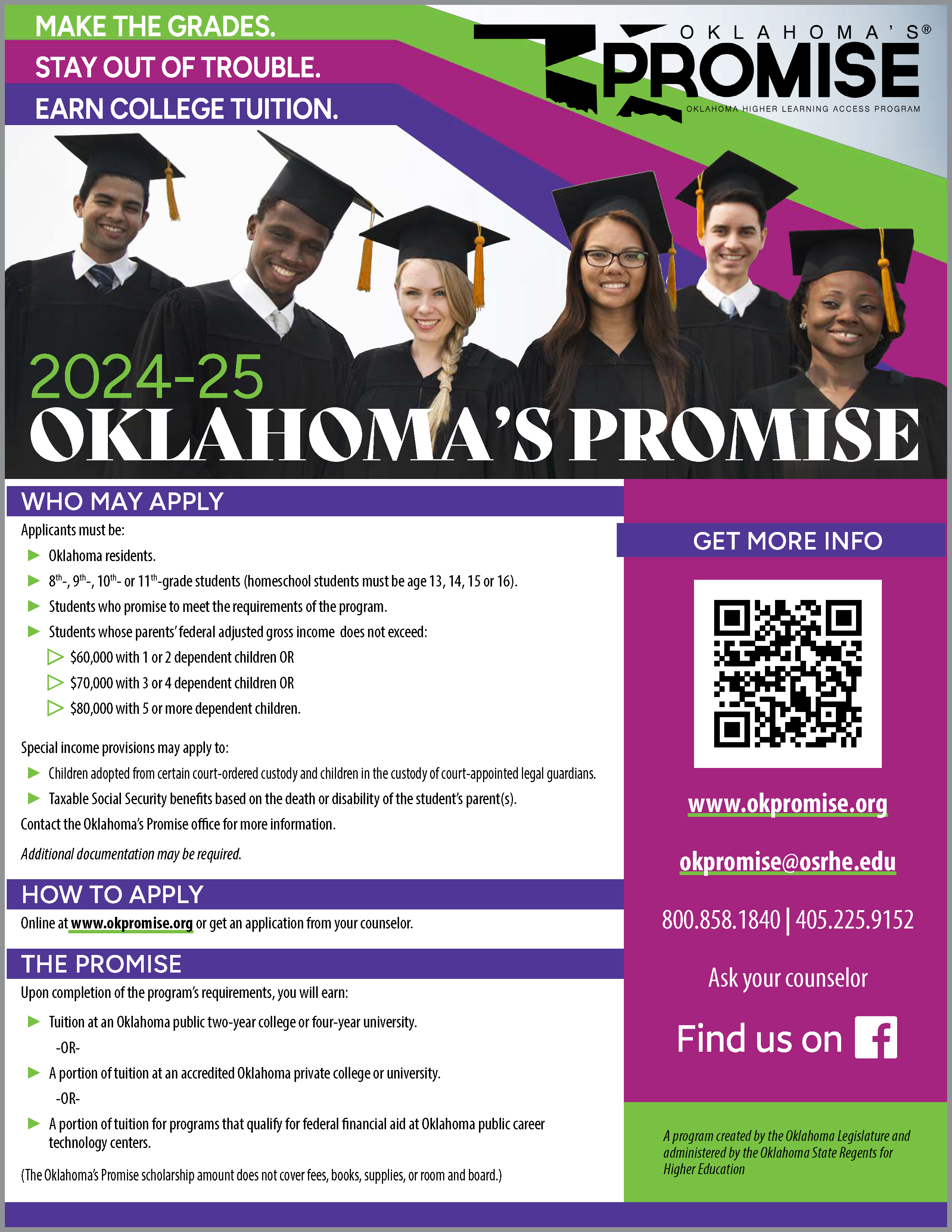 PDF of Oklahoma's Promise Flyer opens at okhighered.org